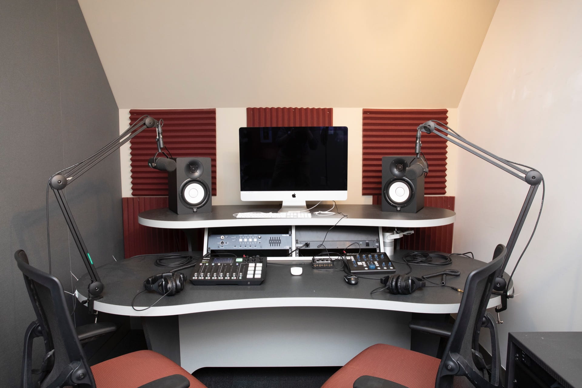 The HMC Podcast Studio is the premier spot on campus to record a podcast.